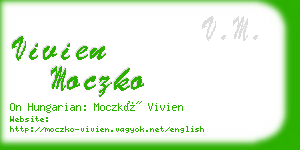 vivien moczko business card